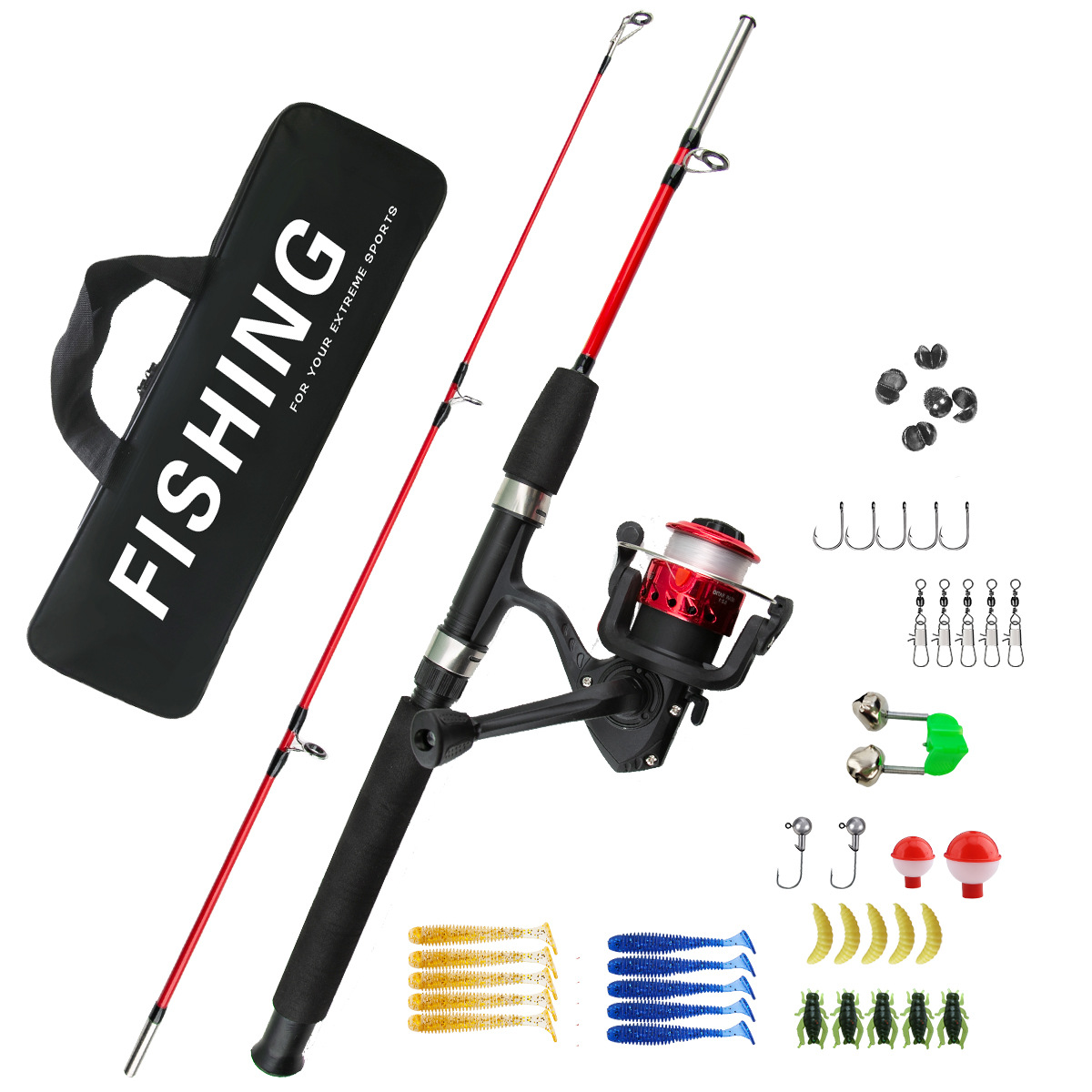 2 Sections Ice Fishing Rod Com – Ice Fishing Line Bewertung und Preis