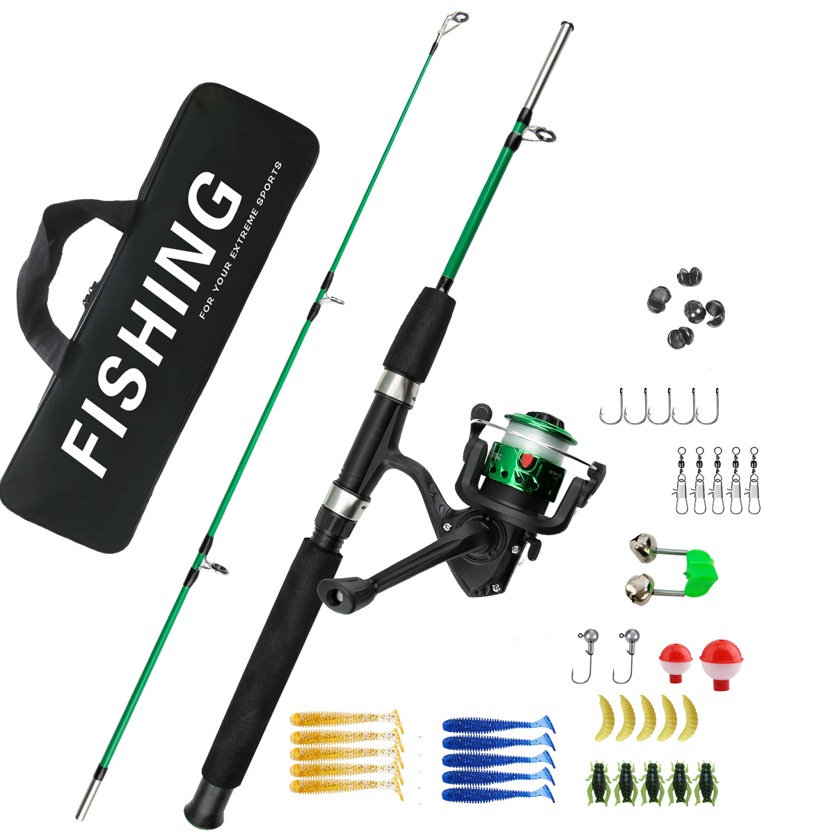 2 Sections Ice Fishing Rod Com – Ice Fishing Line Bewertung und Preis