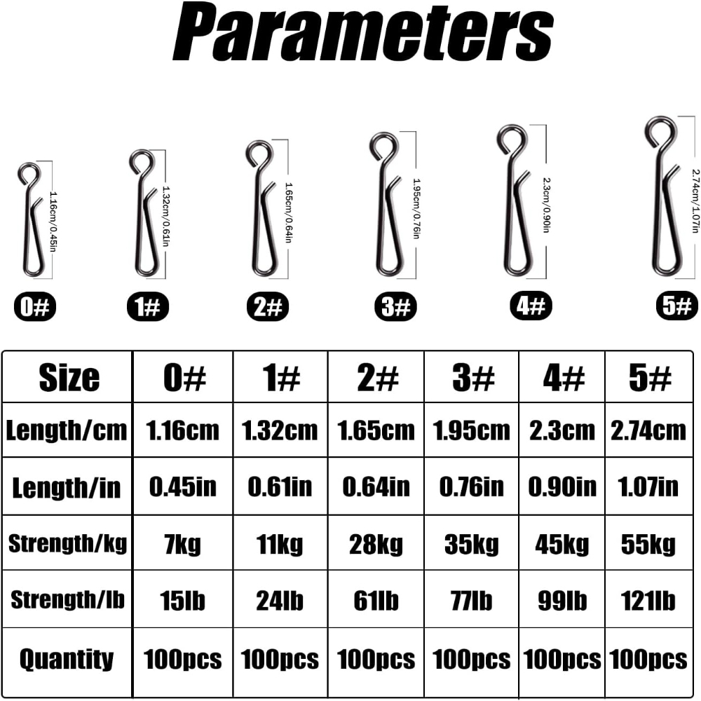 100Pcs Stainless Steel Fishing – Saltwater Line Bewertung und Preis