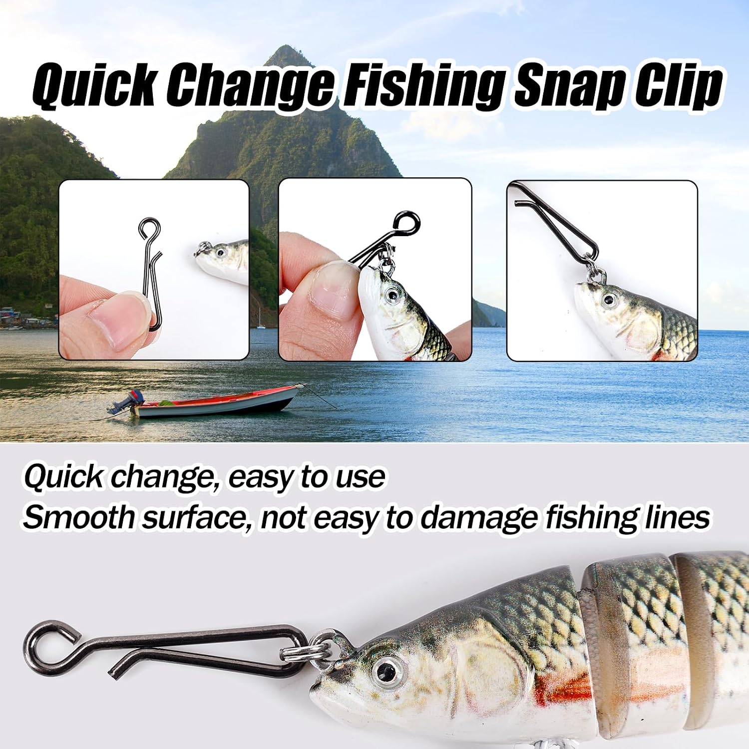 100Pcs Stainless Steel Fishing – Saltwater Line Bewertung und Preis
