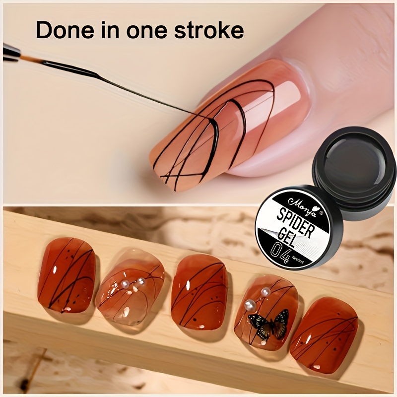 Nail Art Drawing Gel, Elastic  – Copolymer Line Bewertung und Preis