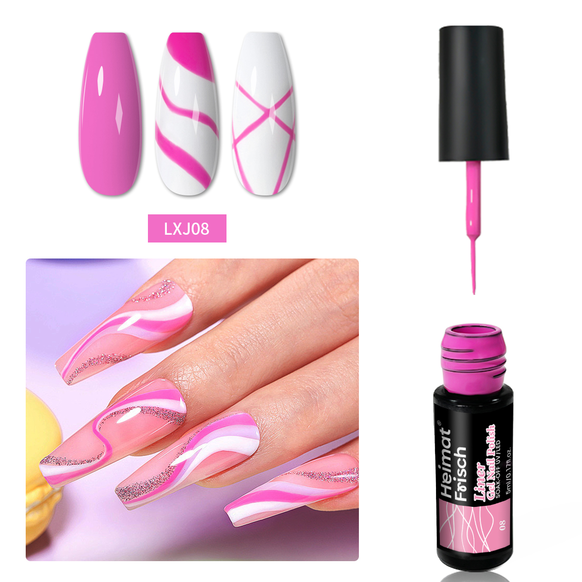 5 ml set Glitter Line Drawing  – Copolymer Line Bewertung und Preis