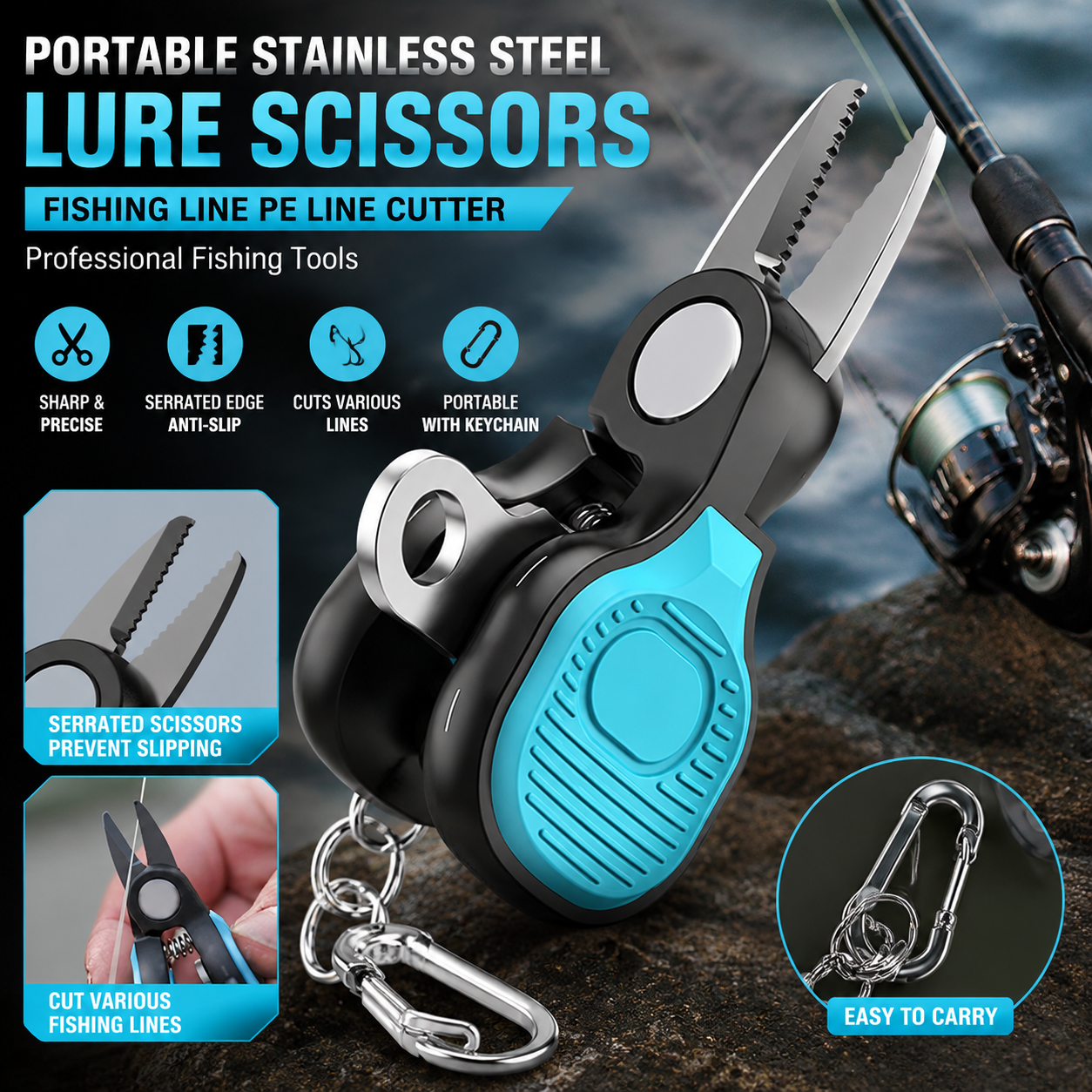 Portable Stainless Steel Lure  – Fishing Line Cutter Bewertung und Preis