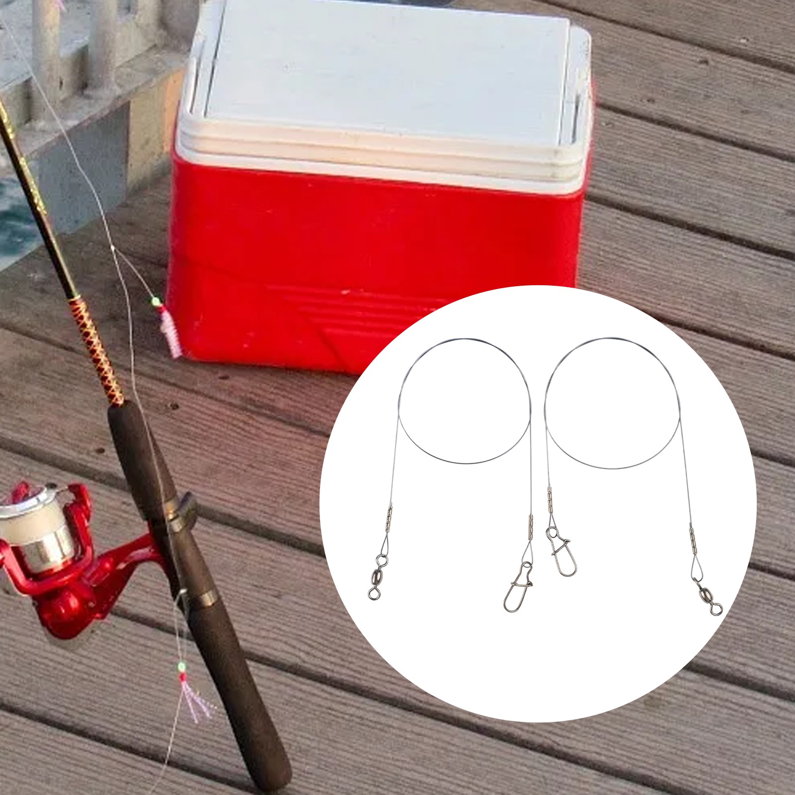 2pc Fishing Titanium Wire Lead – Fishing Line Winder Bewertung und Preis