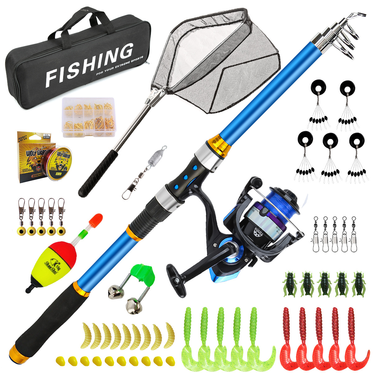 2.1-3.6M Telescopic Glass Fibe – Freshwater Line Bewertung und Preis