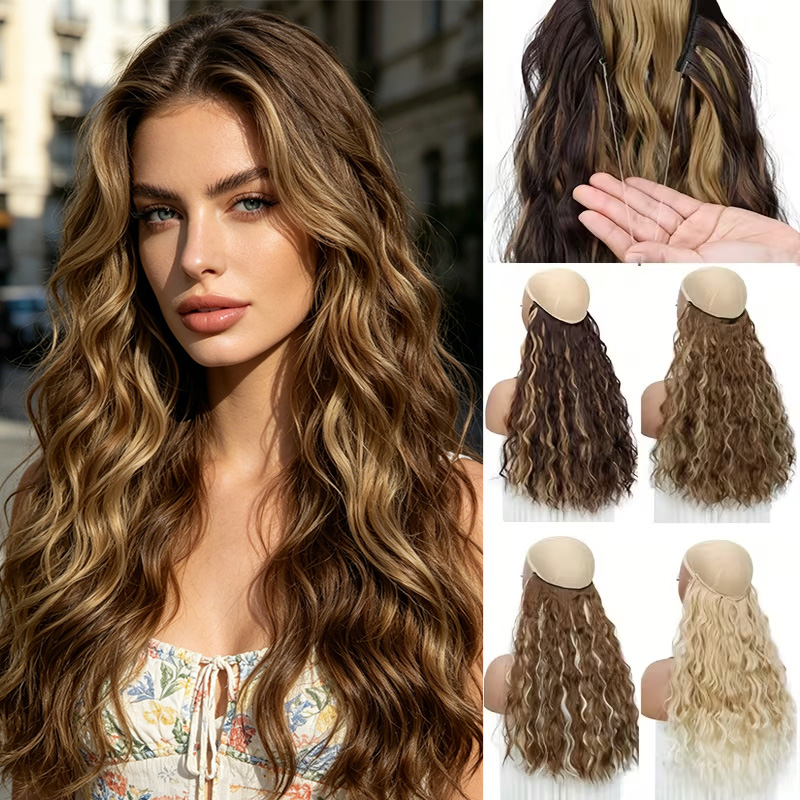 18Inch Synthetic Long Wavy Cul – Monofilament Line Bewertung und Preis