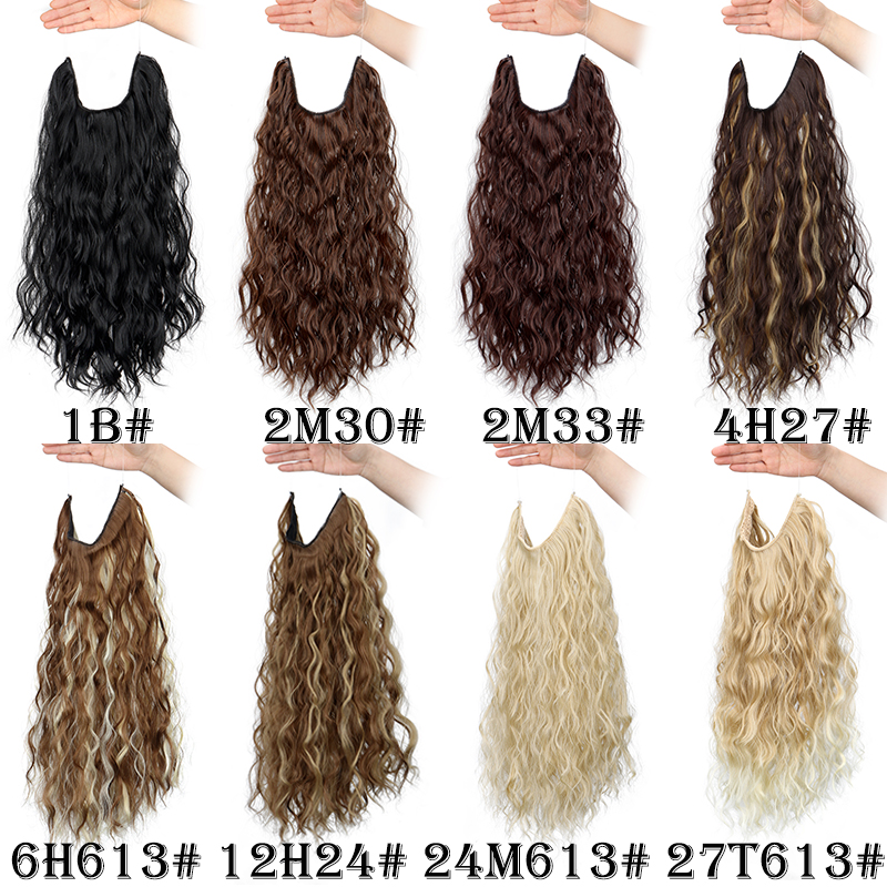 18Inch Synthetic Long Wavy Cul – Monofilament Line Bewertung und Preis