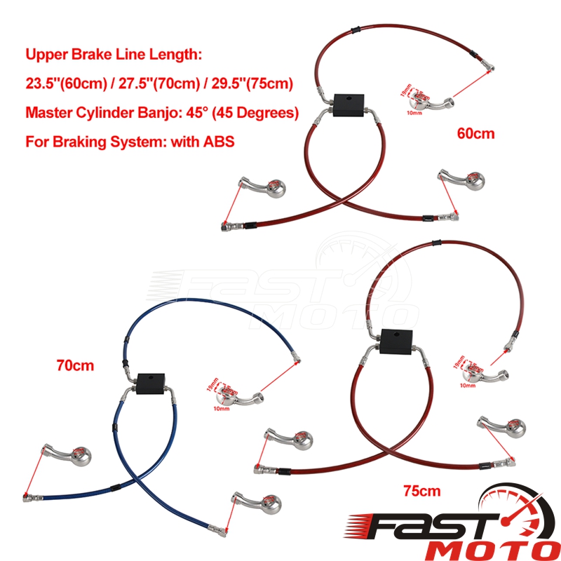 Motorcycle Brake Line Kit ABS  – Braided Line Bewertung und Preis
