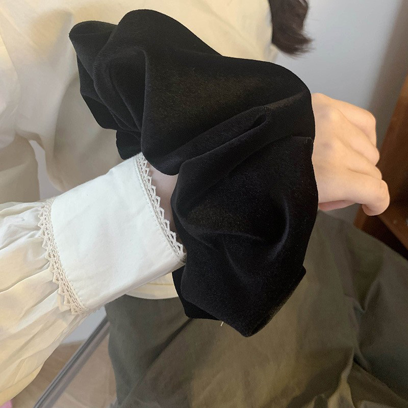 Oversize Black Velvet Scrunchi – Freshwater Line Bewertung und Preis