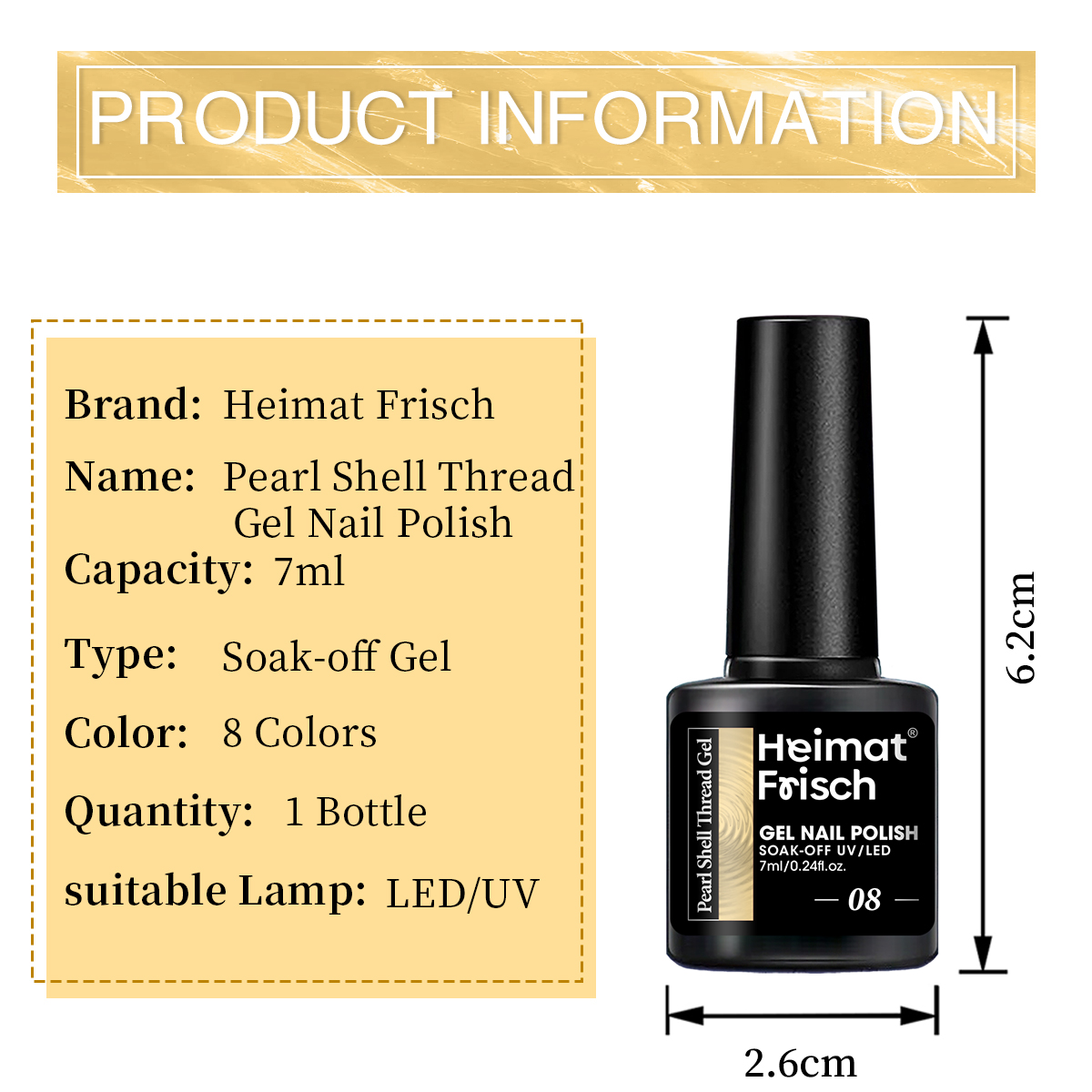 1 piece of shell line gel nail – Copolymer Line Bewertung und Preis